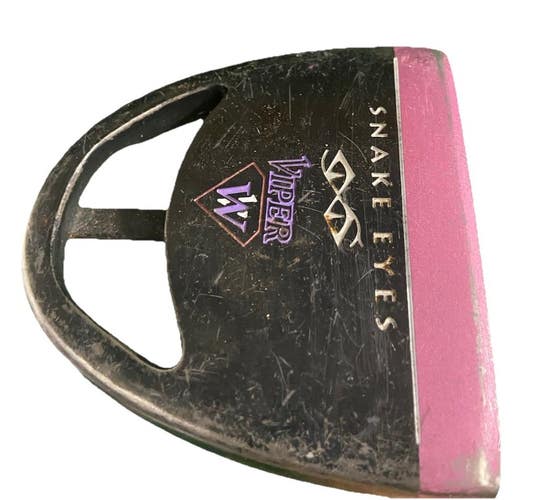 Snake Eyes Viper W Pink And Black Mallet Putter RH Ladies Steel 33" New Mid Grip