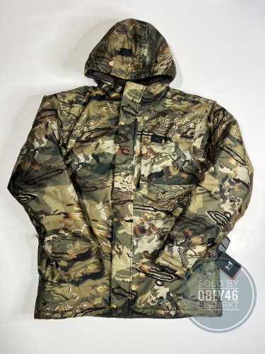 UA Men's ColdGear® Infrared Deep Freeze Jacket Forest Camo/Timber Medium