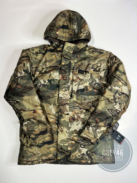 UA Men's ColdGear® Infrared Deep Freeze Jacket Forest Camo/Timber Medium