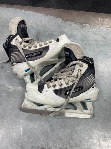 Bauer Used Junior Size 1 Hockey Goalie Skates