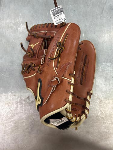 Used Mizuno PRO SELECT BB/SB Glove RH Throw Brown 11 1/2" 11337-S000465399