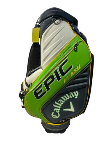 Used Callaway EPIC FLASH STAFF BAG Mens Cart Bag White And Green 11835-S000200385