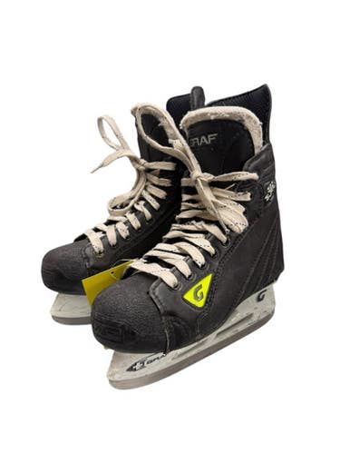 Used Graf 535S Supra Junior Hockey Skates Sz J1.5 - Black 11835-S000200366