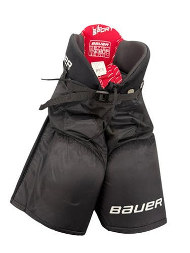 Used Bauer LIL SPORT Junior MD Hockey Pants - Black/Red  11835-S000200352