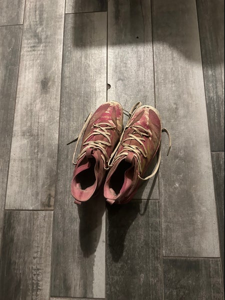 Pink Men's Size M 9.0 (W 10.0) Adult Adidas Adizero Low Top Metal (Used)