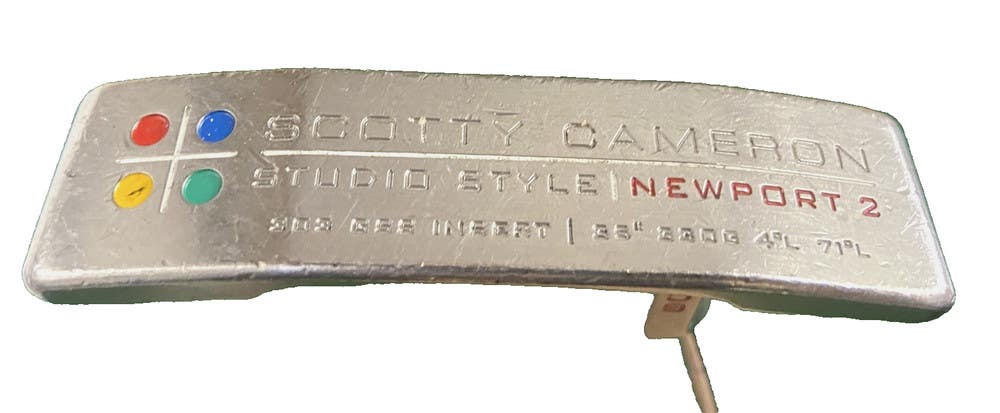 Scotty Cameron Studio Style Newport 2 Blade Putter RH Steel 35" Label Stock Grip