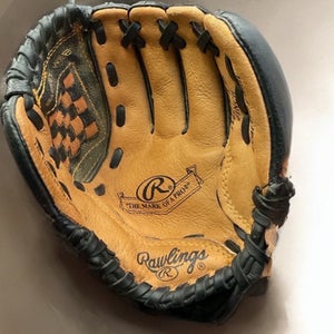 Used Rawlings LEATHER PALM BB/SB Glove T-ball Brown 9" 11859-S000026494