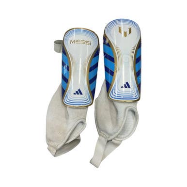 Used Adidas Soccer Shin Guards Youth Royal Blue And White MD 11859-S000026270