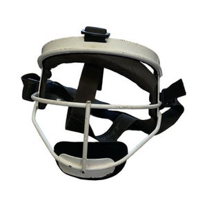 Used RIP-IT DEFENDER FACE SHIELD JR Batting Helmet Mask White MD 11859-S000026184