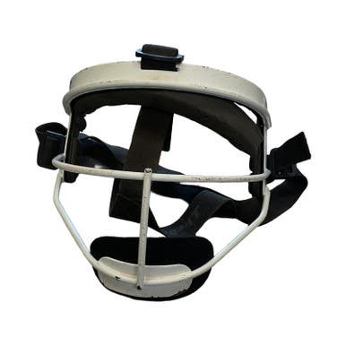 Used RIP-IT DEFENDER FACE SHIELD JR Batting Helmet Mask White MD 11859-S000026184