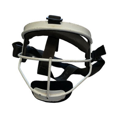 Used RIP-IT DEFENDER FACE SHIELD JR Batting Helmet Mask White MD 11859-S000026184