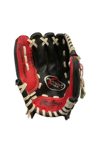 Used Rawlings PLAYERS SERIES BB/SB Glove LH Throw Red And Black 8" 11859-S000023141