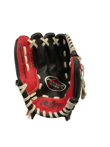 Used Rawlings PLAYERS SERIES BB/SB Glove LH Throw Red And Black 8" 11859-S000023141