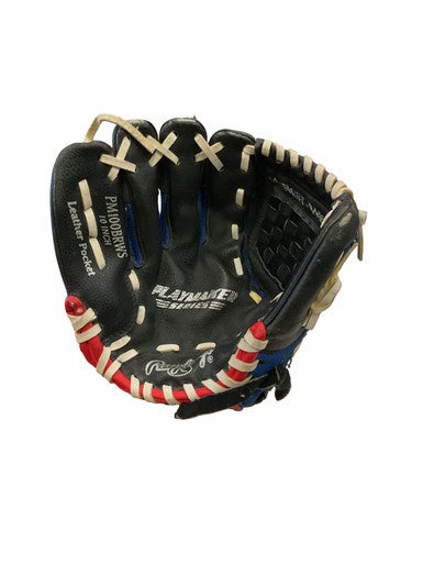 Used Rawlings PLAYERMAKER BB/SB Glove LH Throw Navy Blue 10" 11859-S000023139