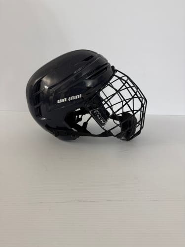 Used Medium Warrior Alpha One Pro Helmet With Cage - Navy