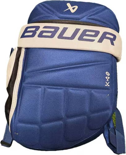 BAUER YOUTH GLOVE BACKPACK-Blue and White (New)