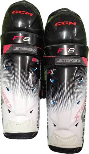 Junior CCM FT8 11 Shin Pads (New)