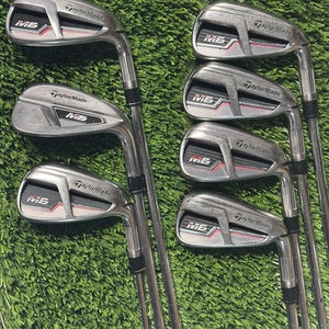 Right Handed Taylormade M6 Iron Set 7 Piece 5-Pw, Aw Regular Flex Kbs Max Steel