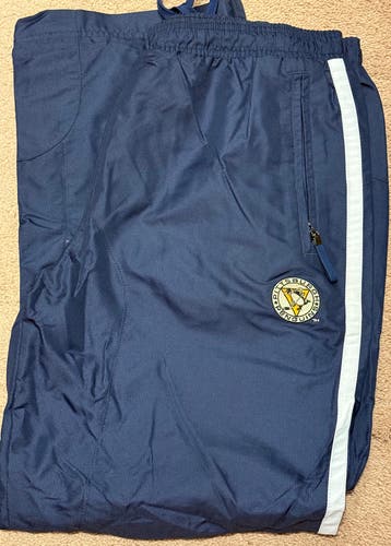 Pittsburgh Penguins Team Issued Navy Winter Classic/Alternate Large Men's Reebok Track Pants