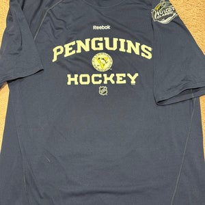 Pittsburgh Penguins Team Issued Winter Classic Play Dry Large Men's Reebok Shirt