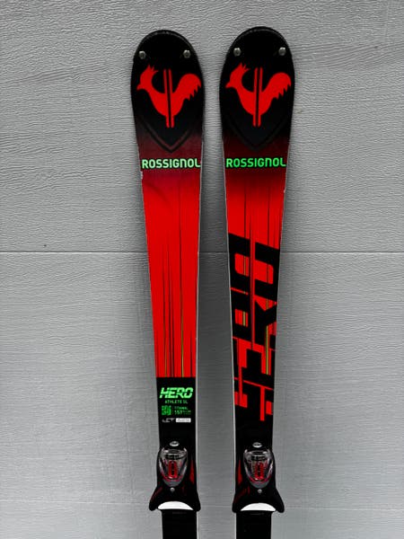 157 cm Rossignol Hero Athlete FIS SL Skis w/SPX -12 bindings