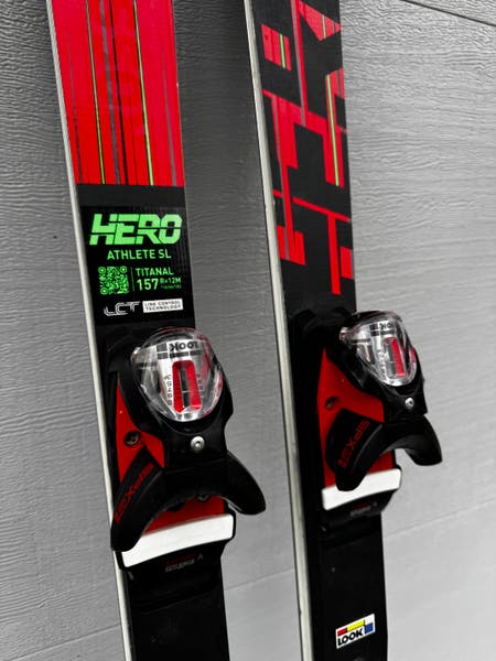 157 cm Rossignol Hero Athlete FIS SL Skis w/SPX -12 bindings