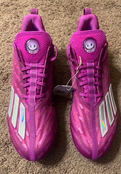 New Adidas Adizero Football Cleats “Big Mood” Sonic Fuchsia Size 12 GX7899