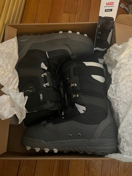 Men's Size M 10.0 (W 11.0) Vans Infuse Snowboard Boots Adjustable Flex All Mountain (Used) 2024/2025