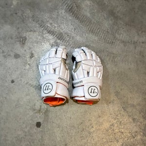 Used Warrior Burn Lacrosse Gloves Large Send offers