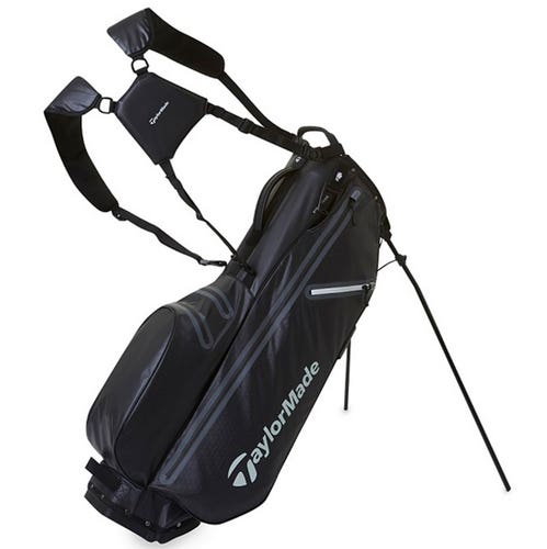 NEW 2025 TaylorMade Flextech Waterproof Black 5-Way Stand/Carry Golf Bag