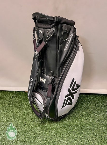 Used PXG Golf Hybrid Stand Bag Black/White 6-Way Parsons Extreme Golf