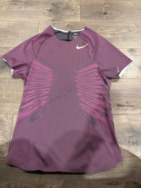 2024 Nike Pro Elite Men’s Running Shirt Fuchsia Sz XXL Tall FD5786 - 617