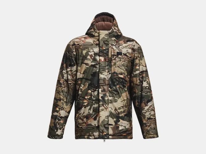 UA Men's ColdGear® Infrared Deep Freeze Jacket Forest Camo/Timber Medium
