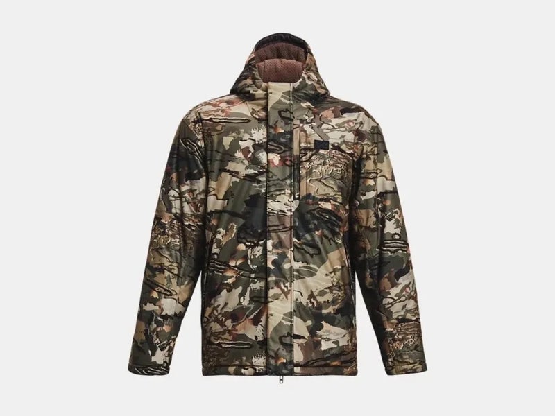 UA Men's ColdGear® Infrared Deep Freeze Jacket Forest Camo/Timber Medium