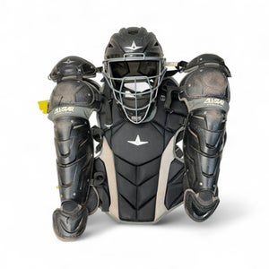 Used All Star ELITE S7 15 Catchers Chest Protector Black Youth 11835-S000199828