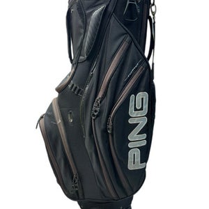 Used Ping PIONEER Mens Cart Bag Black 11835-S000200252