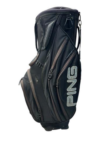 Used Ping PIONEER Mens Cart Bag Black 11835-S000200252