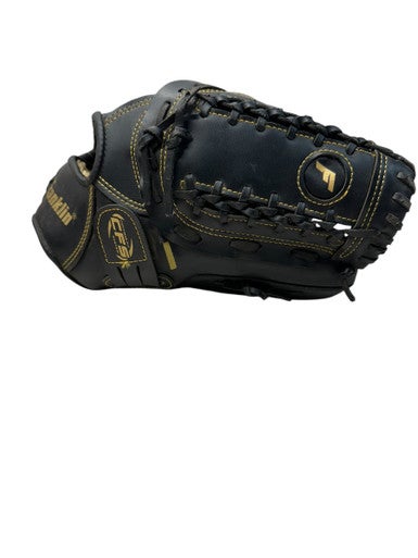 Used Franklin 22634 BB/SB Glove RH Throw Black And Gold 12" 11835-S000200283