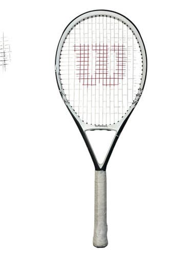 Used Wilson BLACK WHISPER Adult Tennis Racquet Black 4 1/2" 11835-S000197579