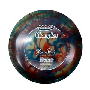 Used Innova CHAMPION TYE DYE BEAST SCHULTZ 2X Disc Golf Driver Red 11835-S000199258