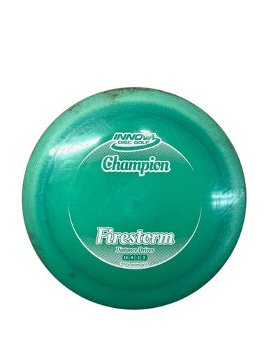 Used Innova CHAMPION FIRESTORM Disc Golf Driver Green 170g 11835-S000199301