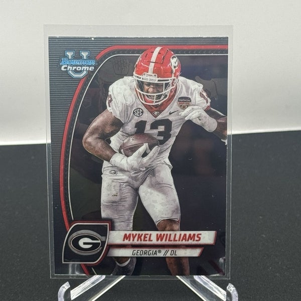 Mykel Williams Georgia Bulldogs 2024 Bowman U Football  Base #134