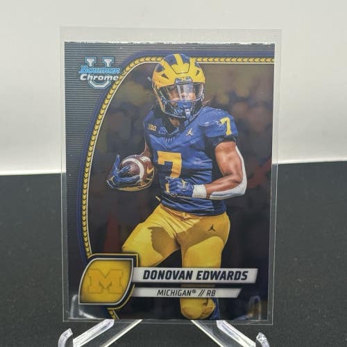 Donovan Edwards Michigan Wolverines 2024 Bowman U Football  Base #66