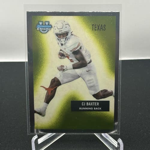 CJ Baxter Texas Longhorns 2024 Bowman U Football Throwback Base #55B-9