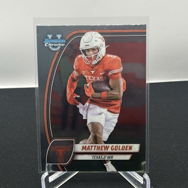 Matthew Golden Texas Longhorns 2024 Bowman U Football  Base #129