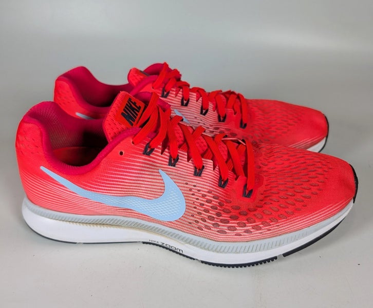 Nike Mens Air Zoom Pegasus 34 Running Shoes Red Orange 880555-604 Size: 11.5