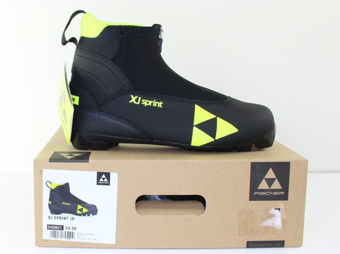 New Fischer XJ Sprint Classic Nordic Cross Country Ski Boots (New) WM 8.5 / Men 7 US