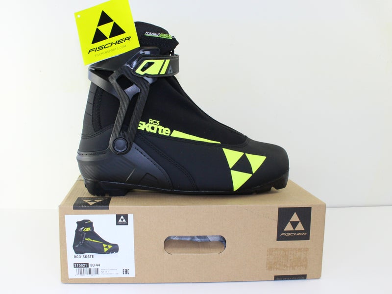 New Skate Fischer RS3 Nordic Cross Country Ski Boots (New) EU 44 / 11 US