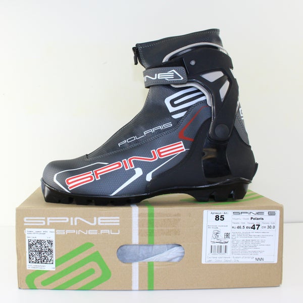 New Spine Polaris Skate Nordic Cross Country Ski Boots  EU 47 / Men 13.5 US