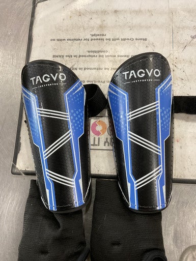Used Soccer Shin Guards Junior Royal Blue MD 11614-S000224308